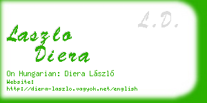 laszlo diera business card